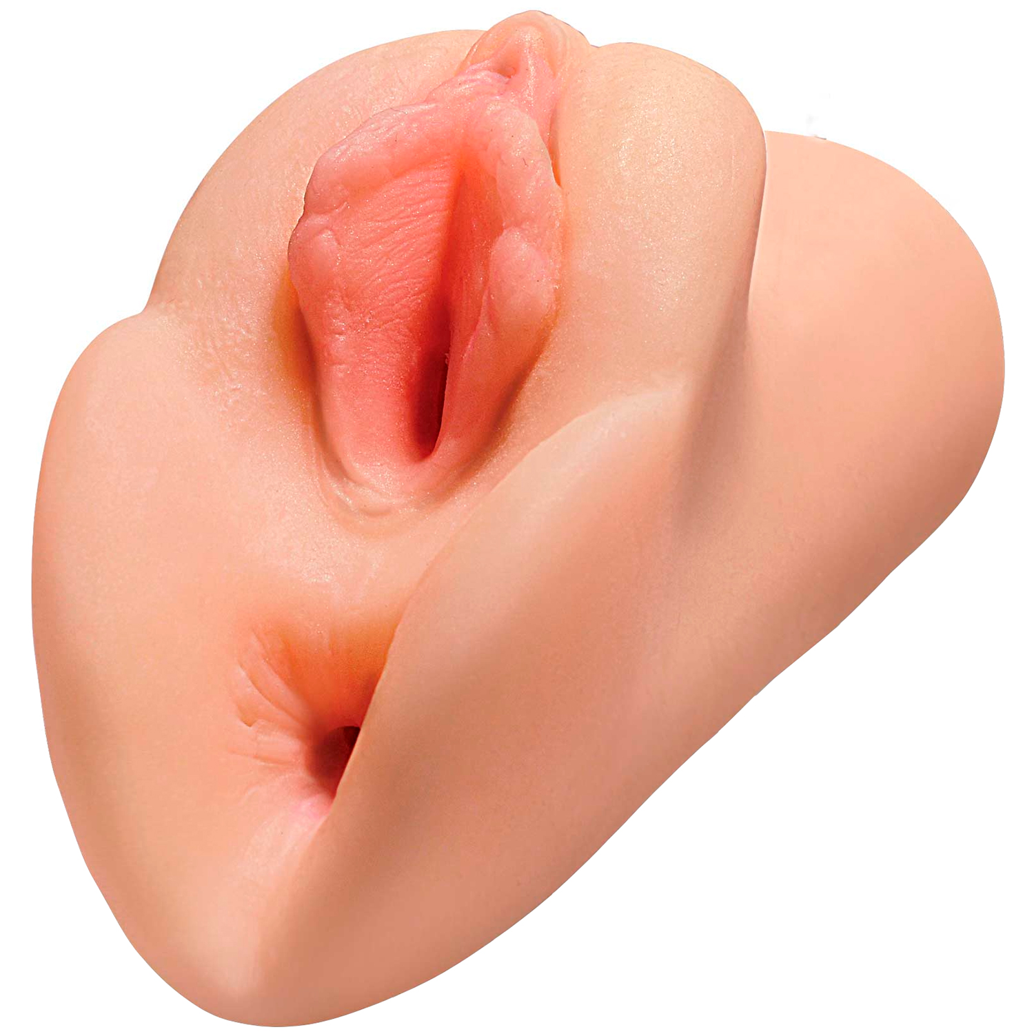 PDX Plus Perfekt Vagina Dobbel Stroker      - Beige