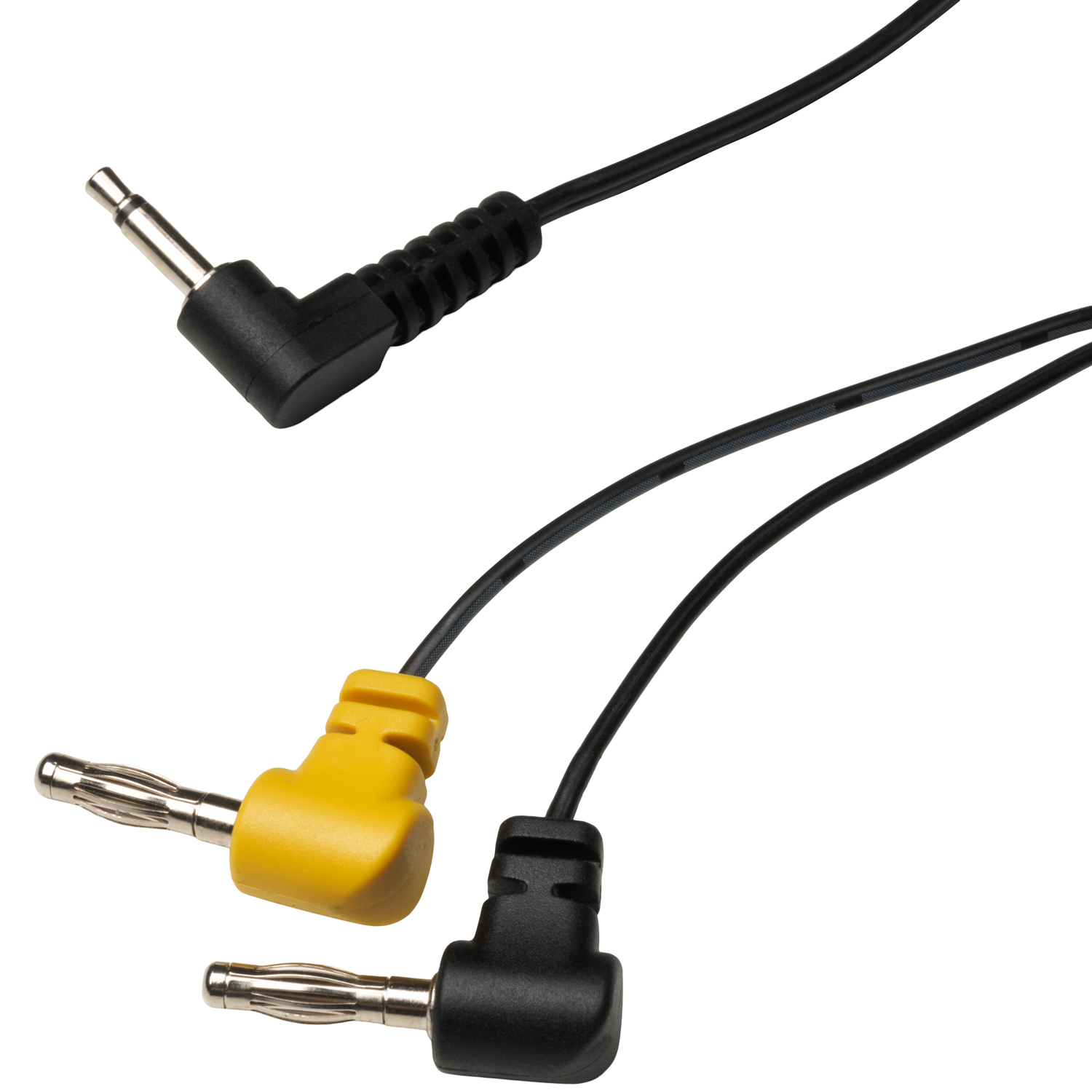 E-Stim Low Profile Connection kabel 4 mm    - Svart