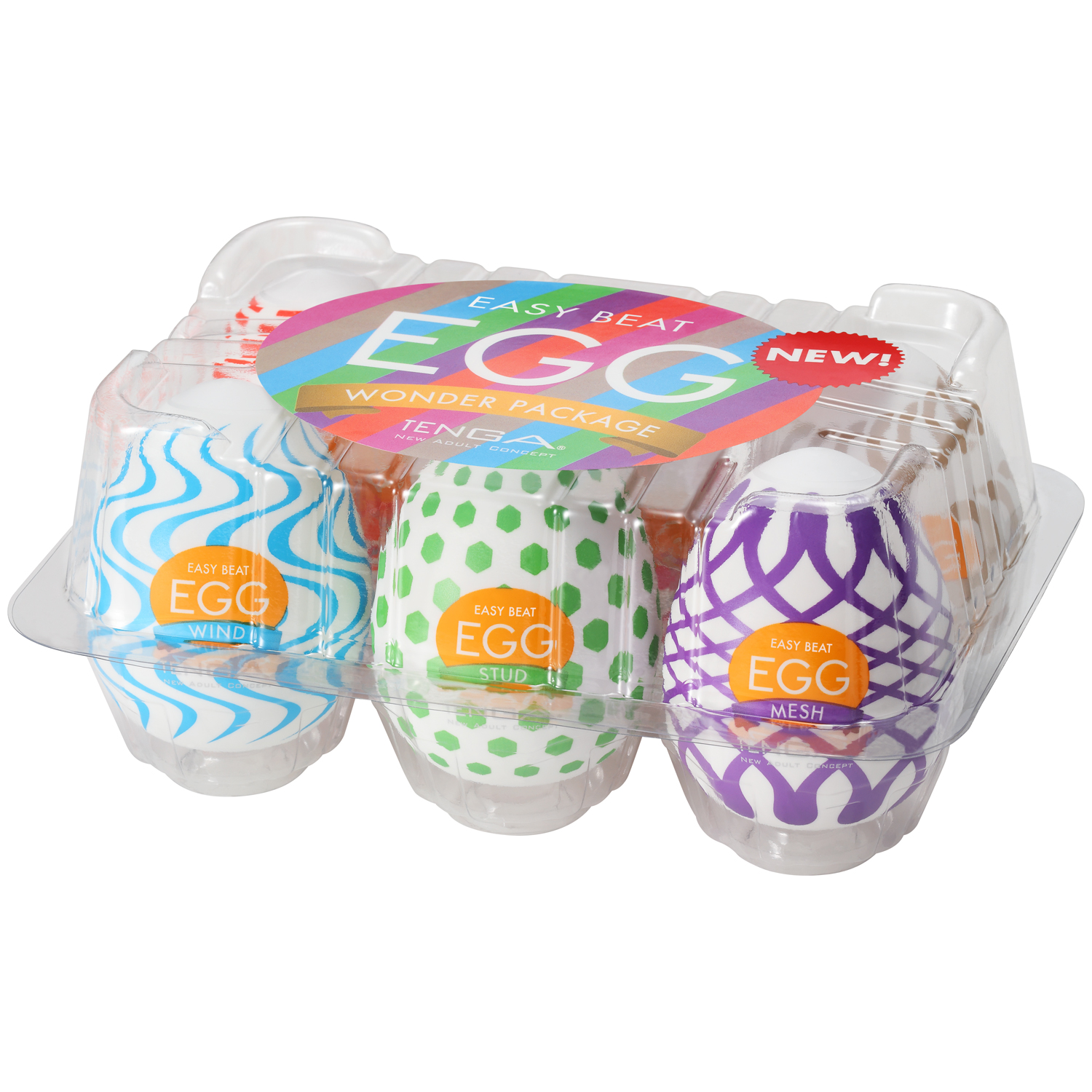 Tenga Egg Variety Wonder Masturbator 6 Pack    - Hvit