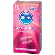 Skins Dots & Ribs Kondomer 12 stk.