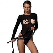 Kink by Leg Avenue Bodystocking med O-ring Cups