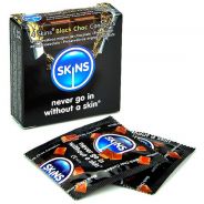 Skins Kondomer med Sjokoladesmak 4 stk.