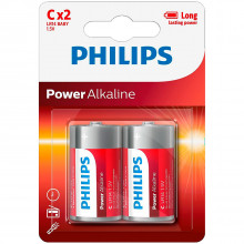 Philips LR14 C Alkaline Batterier 2 stk.  1