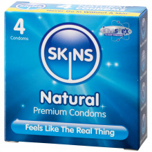 Skins Natural Kondomer 4 stk.  1