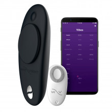 We-Vibe Moxie Fjern-/Appstyrt Trusevibrator Sort produkt og app 1