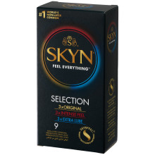 Skyn Selection Lateks Fri Kondomer 9 Stk Emballasjebilde 1
