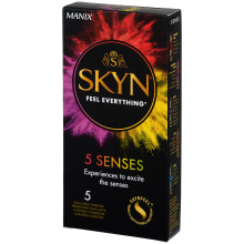 Skyn 5 Senses Lateks Fri Kondomer 5 Stk Emballasjebilde 1