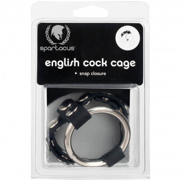 Spartacus English Cock Cage Penisring bilde av emballasje 90