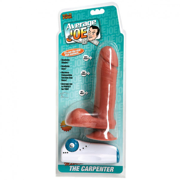 Average Joe The Carpenter Mauricio Dildo Vibrator med Fjernbetjening 23 cm