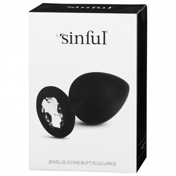 Sinful Jewel Silikon Butt Plug Large  5