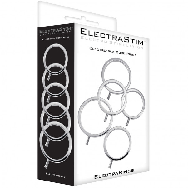ElectraStim Solid Metal Penisringer 5 stk  2
