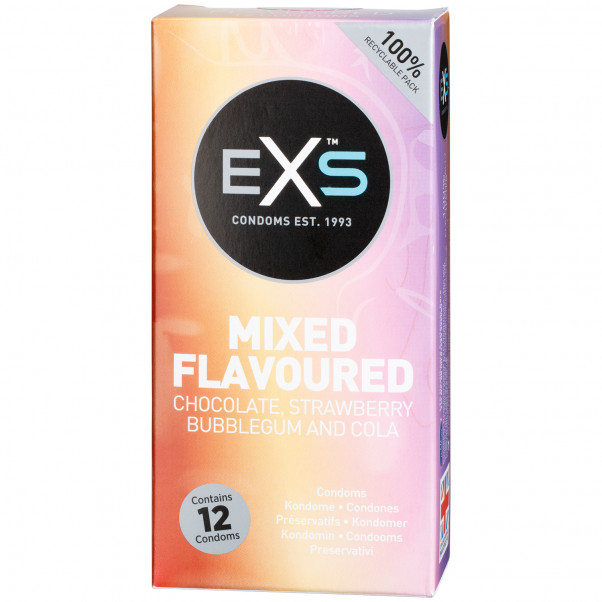 EXS kondomer med smak 12 stk  1
