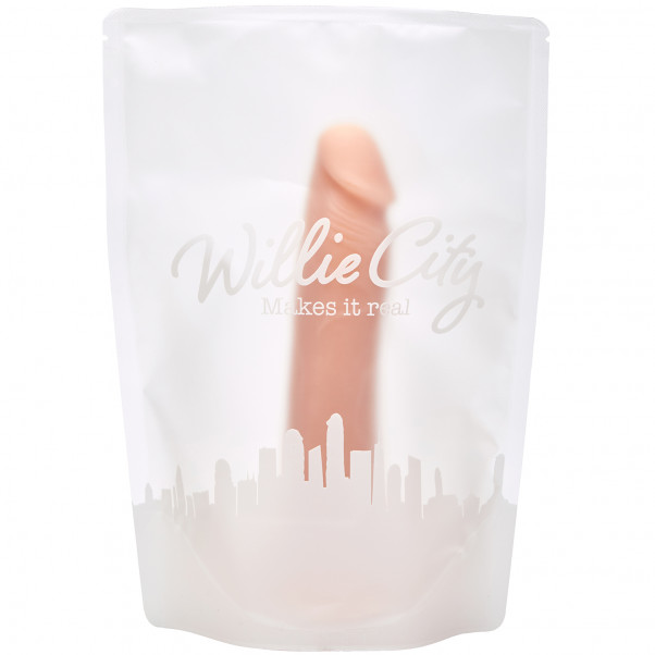 Willie City Luxe Realistisk Silikondildo med Sugekopp 18 cm  100