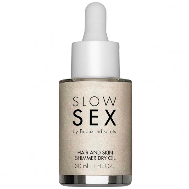 Slow Sex by Bijoux Hair and Skin Olje med Glitter 30 ml  1