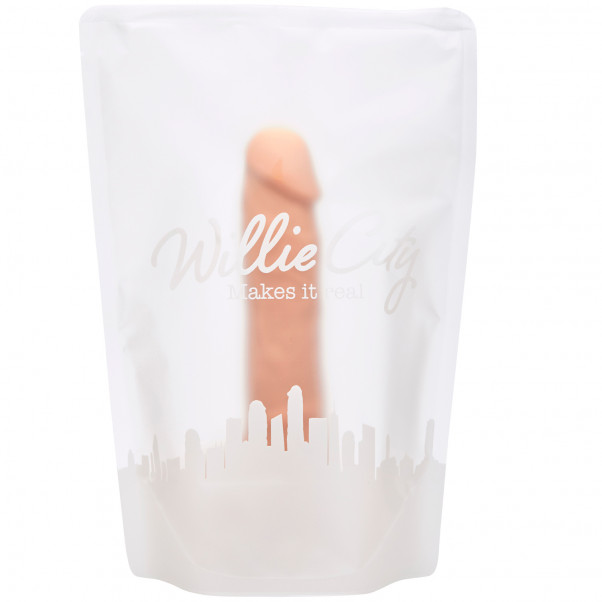 Willie City Luxe Realistisk Silikondildo 22 cm bilde av emballasje 90