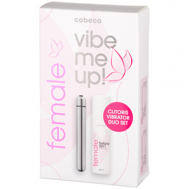 Cobeco Female Vibe Me Up Vibrator og Glidemiddel bilde av emballasje 90