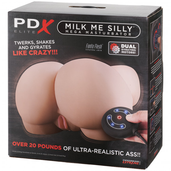 Pipedream PDX Elite Milk Me Silly Vagina og Anus Masturbator Emballasjebilde 90