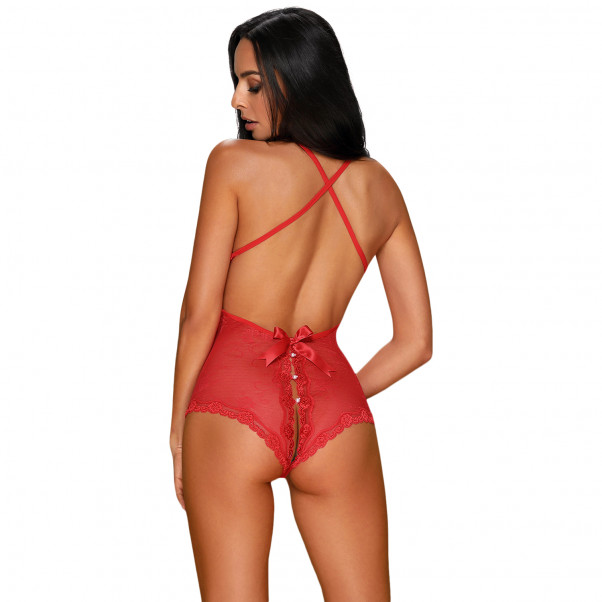 Obsessive Fiorenta Red Crotchless Teddy Product 2