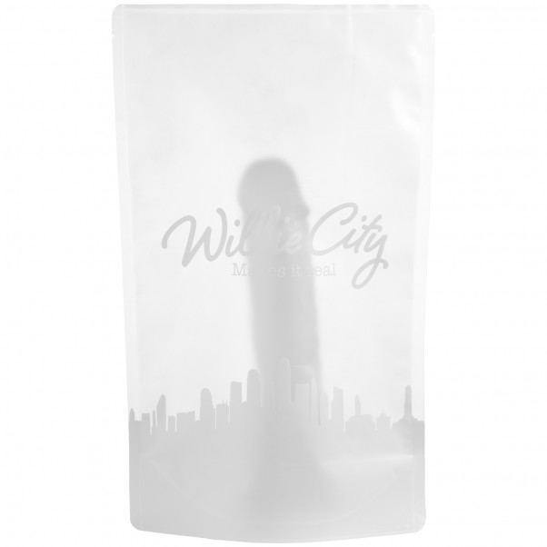 Willie City Realistisk Klar Dildo med Sugekopp 22 cm Emballasjebilde 90