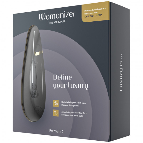 Womanizer Premium 2 Klitorisstimulator Emballasjebilde 90