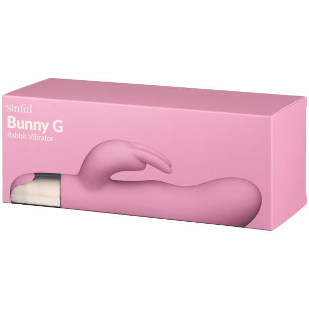 Sinful Playful Pink Bunny G Oppladbar Rabbitvibrator Emballasjebilde 90