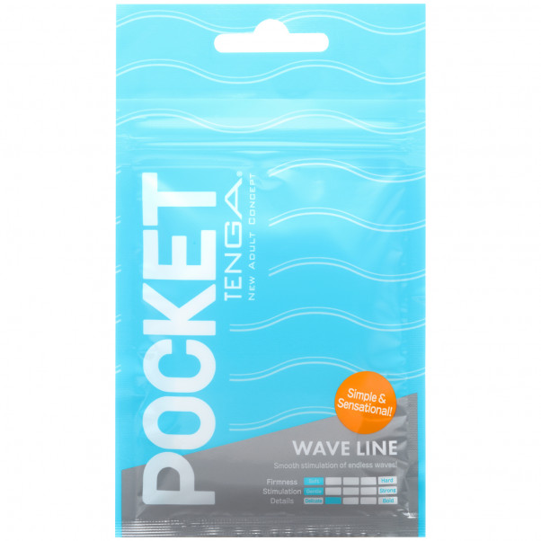 TENGA Pocket Wave Line Masturbator Emballasjebilde 1