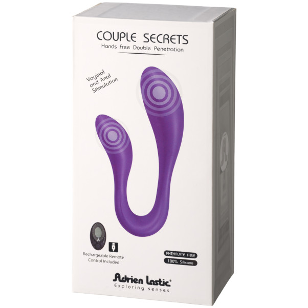 Adrien Lastic Couple Secrets II Fjernstyrt Dobbelvibrator Emballasjebilde 90