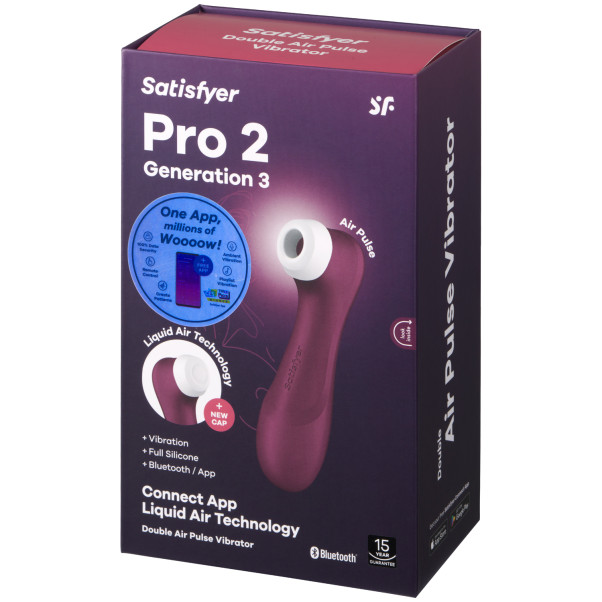 Satisfyer Pro 2 Generation 3 Liquid Air Appstyrt Klitorisstimulator Emballasjebilde 90