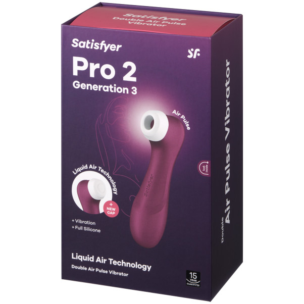 Satisfyer Pro 2 Generation 3 Liquid Air Klitorisstimulator Emballasjebilde 90