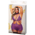 Baci Sexy Purple Strappy Mini-Dress with Suspenders Plus Size Emballasjebilde 90